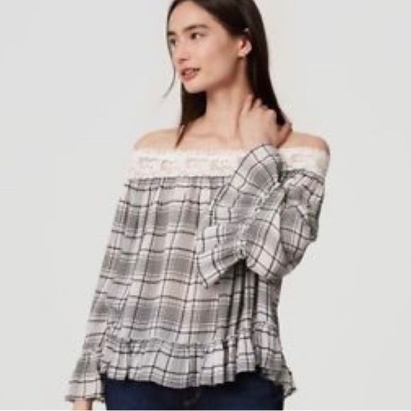 Loft off the shoulder top - Picture 1 of 7